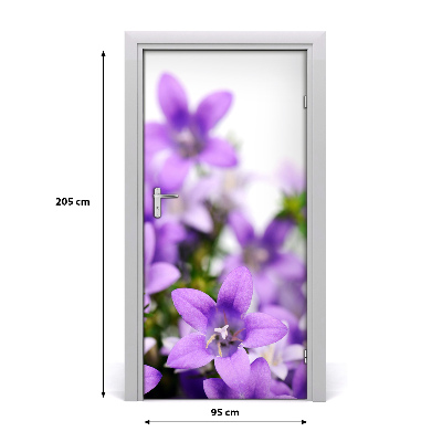 Adesivo per porta Campane viola