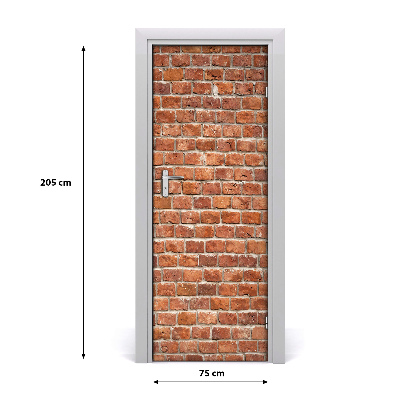 Adesivo per porta interna Muro di mattoni