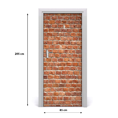 Adesivo per porta interna Muro di mattoni
