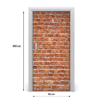 Adesivo per porta interna Muro di mattoni