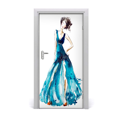 Adesivo per porta Illustrazione di moda