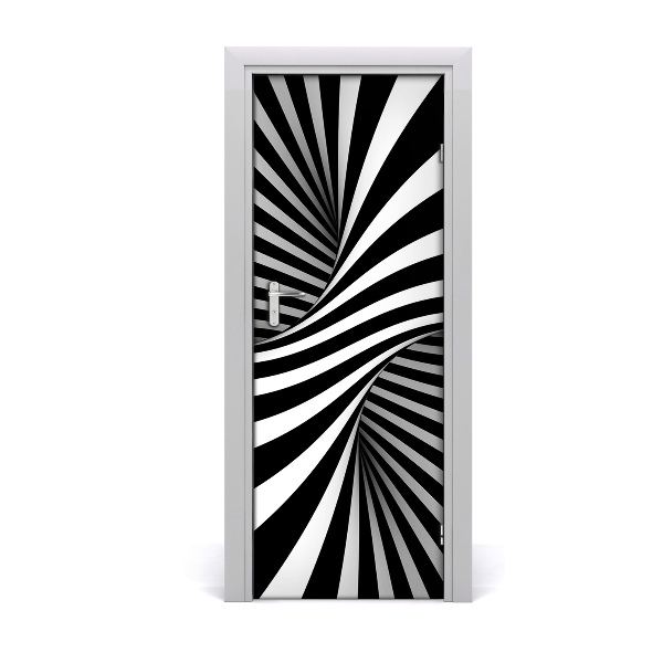 Adesivo per porta Vortex di astrazione