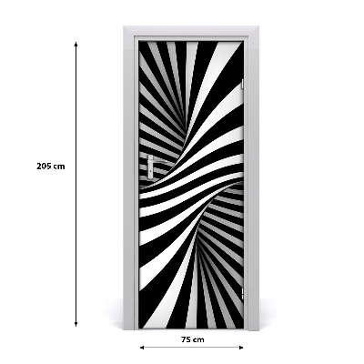 Adesivo per porta Vortex di astrazione