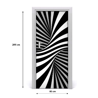 Adesivo per porta Vortex di astrazione