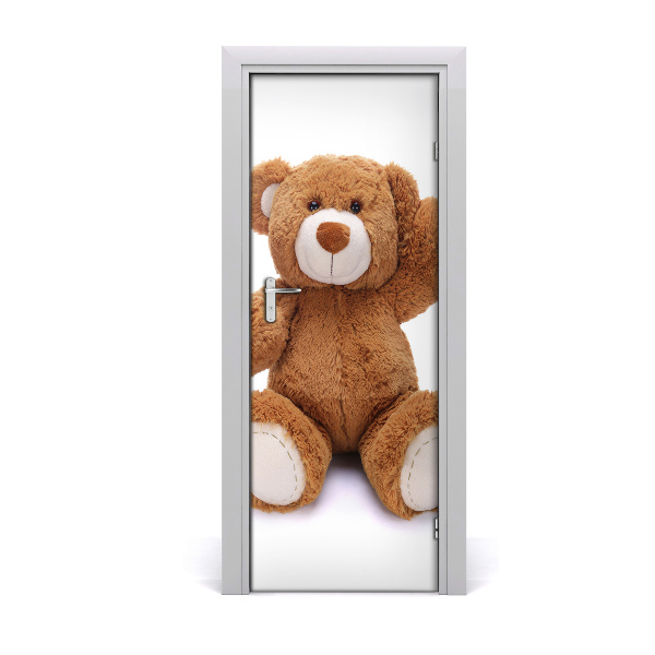 Adesivo per porta interna orsacchiotto di peluche