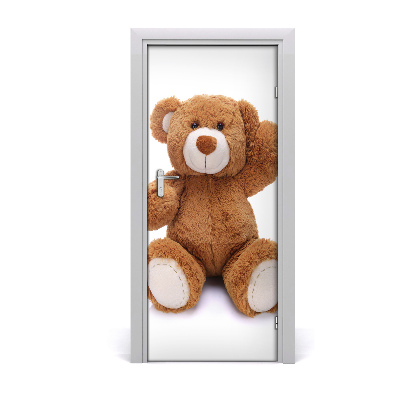 Adesivo per porta interna orsacchiotto di peluche