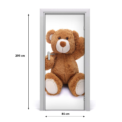 Adesivo per porta interna orsacchiotto di peluche