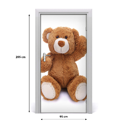 Adesivo per porta interna orsacchiotto di peluche