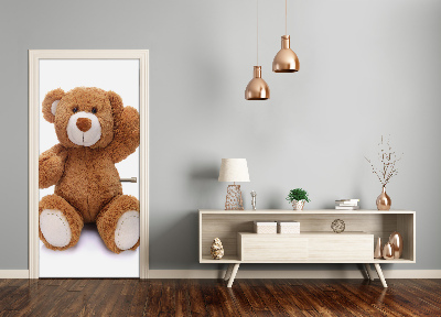 Adesivo per porta interna orsacchiotto di peluche