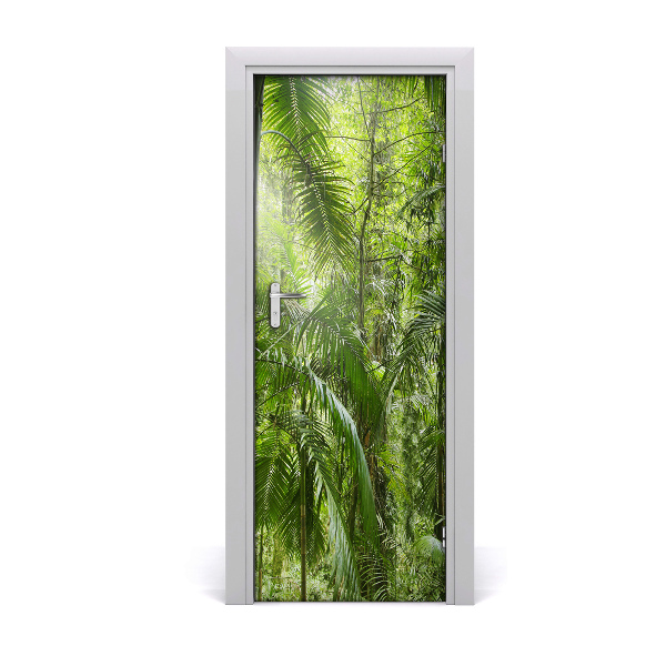 Poster adesivo per porta la foresta pluviale