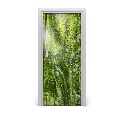 Poster adesivo per porta la foresta pluviale
