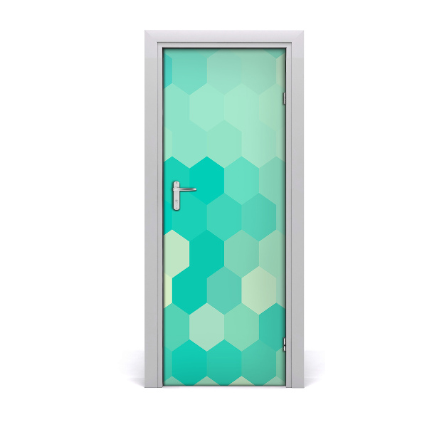 Adesivo per porta interna Sfondo geometrico