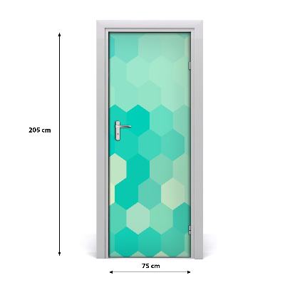 Adesivo per porta interna Sfondo geometrico
