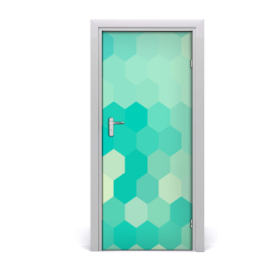 Adesivo per porta interna Sfondo geometrico