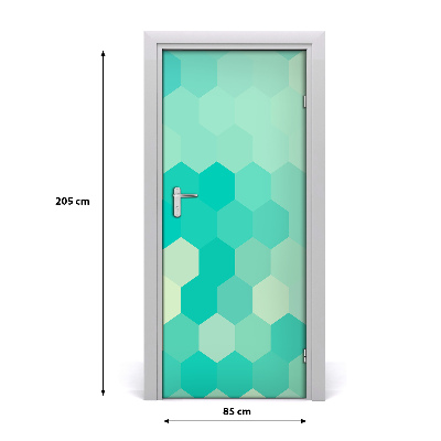 Adesivo per porta interna Sfondo geometrico