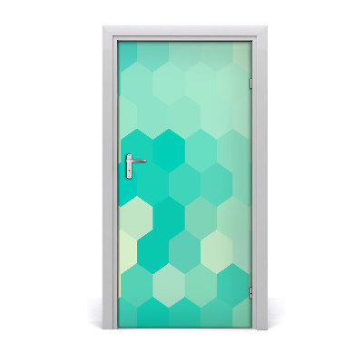 Adesivo per porta interna Sfondo geometrico
