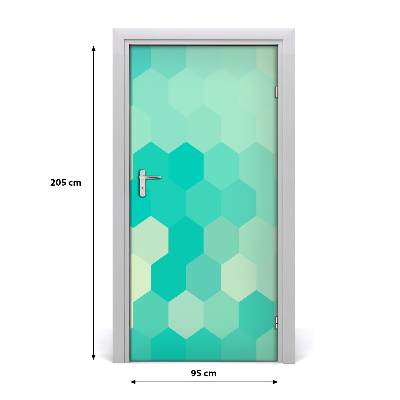Adesivo per porta interna Sfondo geometrico