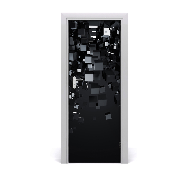 Adesivo per porta interna Astrazione 3D