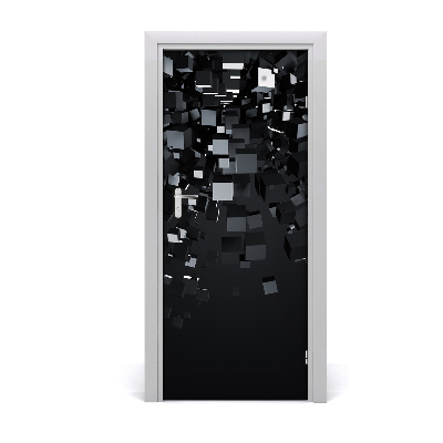 Adesivo per porta interna Astrazione 3D