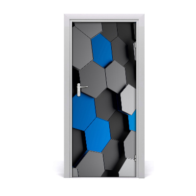 Adesivo per porta interna Astrazione 3D