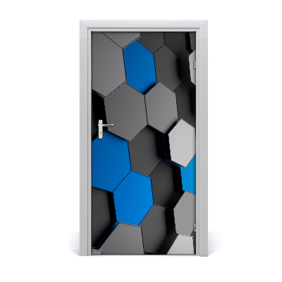 Adesivo per porta interna Astrazione 3D