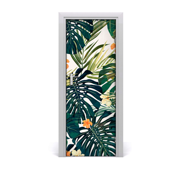 Sticker porta Pattern hawaiano