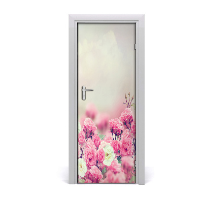 Adesivo per porta Rosa selvatica