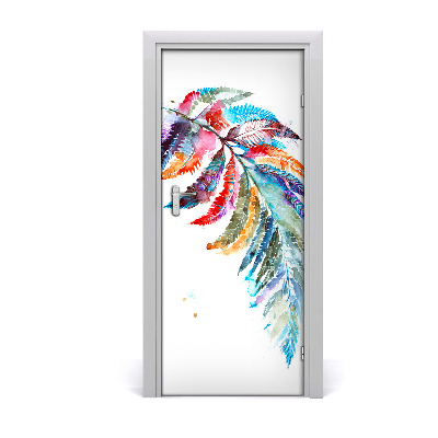 Sticker porta Felce colorata