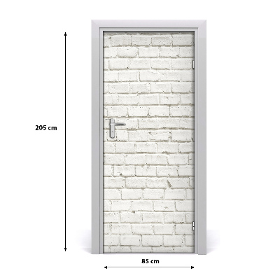 Adesivo per porta interna Muro di mattoni
