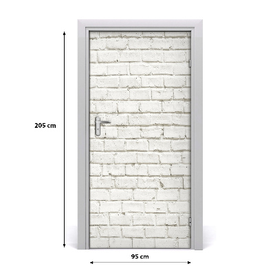 Adesivo per porta interna Muro di mattoni