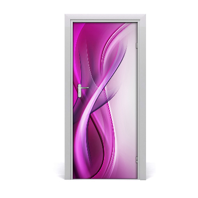 Adesivo per porta interna Onde di sfondo