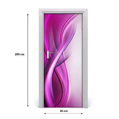 Adesivo per porta interna Onde di sfondo