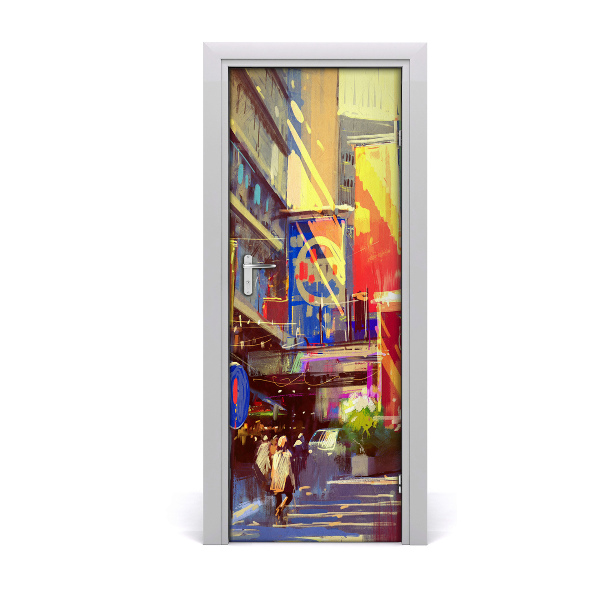 Rivestimento Per Porta Citt? colorata