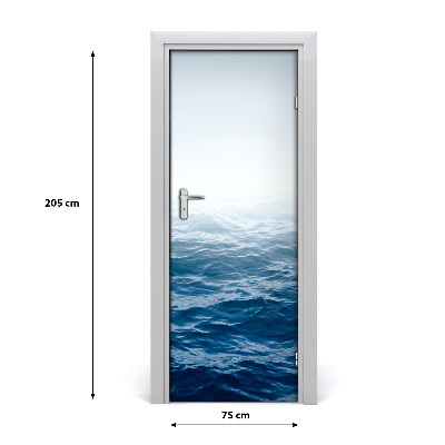 Adesivo per porta interna Onde del mare