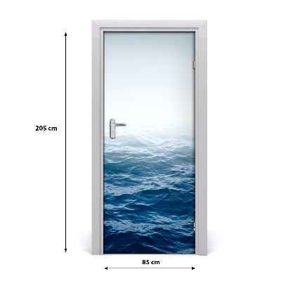 Adesivo per porta interna Onde del mare