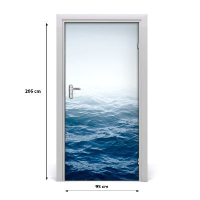 Adesivo per porta interna Onde del mare