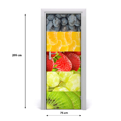 Adesivo per porta interna Frutta
