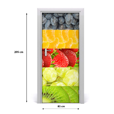 Adesivo per porta interna Frutta