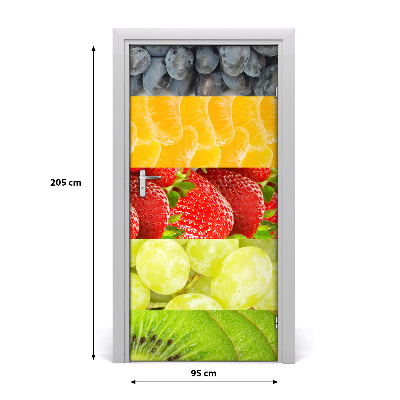 Adesivo per porta interna Frutta