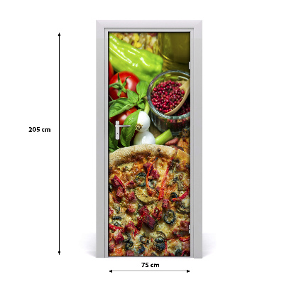 Adesivo per porta Pizza