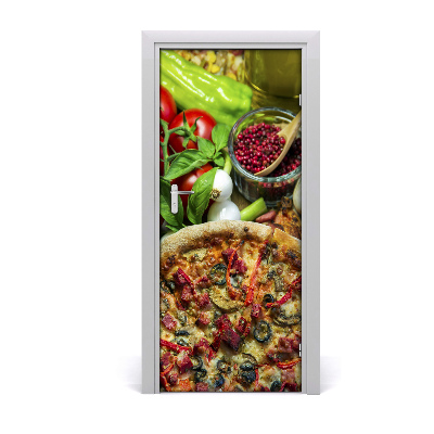 Adesivo per porta Pizza