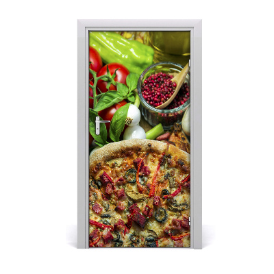 Adesivo per porta Pizza