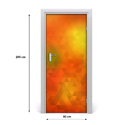 Adesivo per porta Astrazione del triangolo
