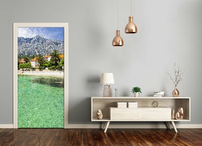 Adesivo per porta Spiaggia in Croazia