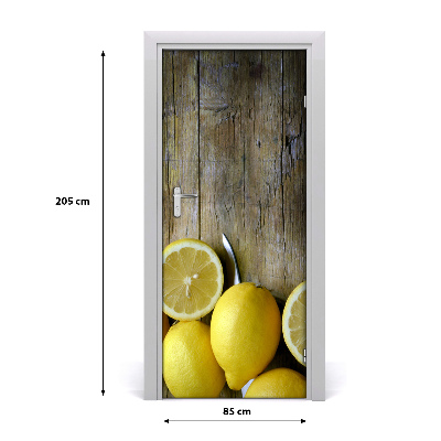 Poster adesivo per porta Limoni