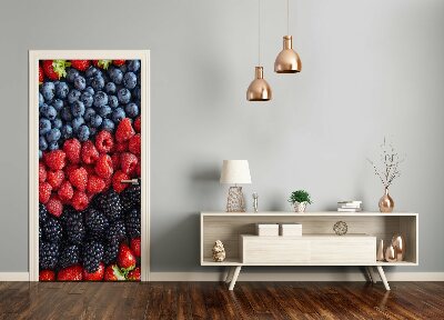 Adesivo per porta interna Frutti forestali