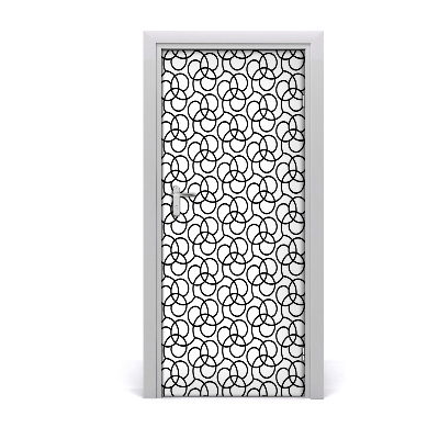 Adesivo per porta interna Sfondo geometrico
