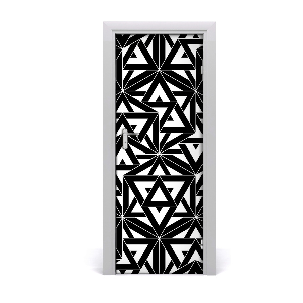 Adesivo per porta interna Sfondo geometrico