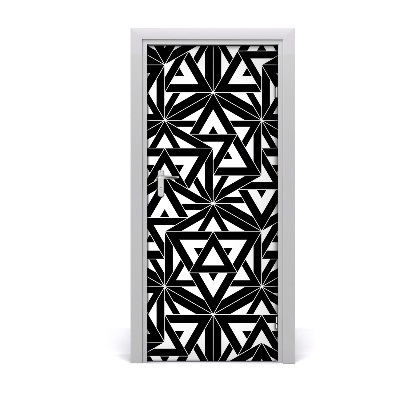 Adesivo per porta interna Sfondo geometrico