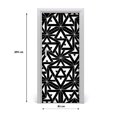 Adesivo per porta interna Sfondo geometrico